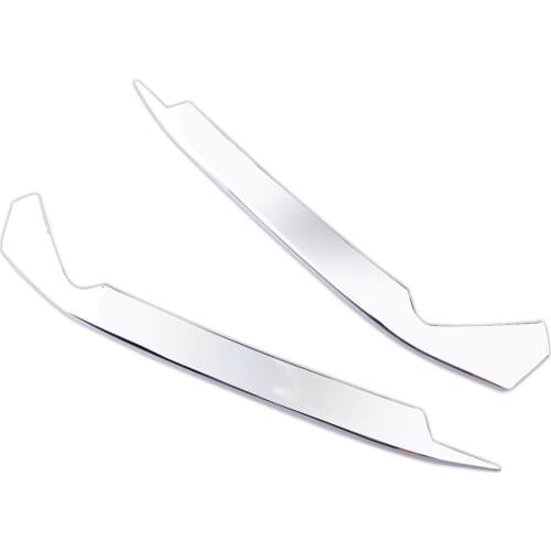 1 Pair Car Front Fog Light Lamp Eyebrow Trim Cover Decoration ABS Chrome Fit for Honda Accord 10th 2018 2019 2020