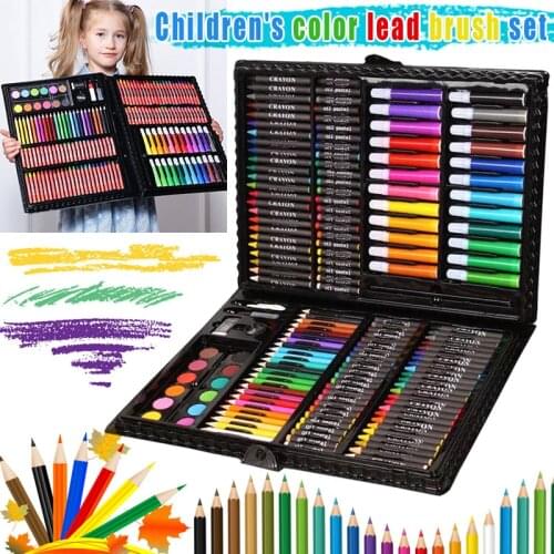 1 Set Drawing Painting Art Box Set Colored Pencils Portable for Children Kids Beginner GDeals