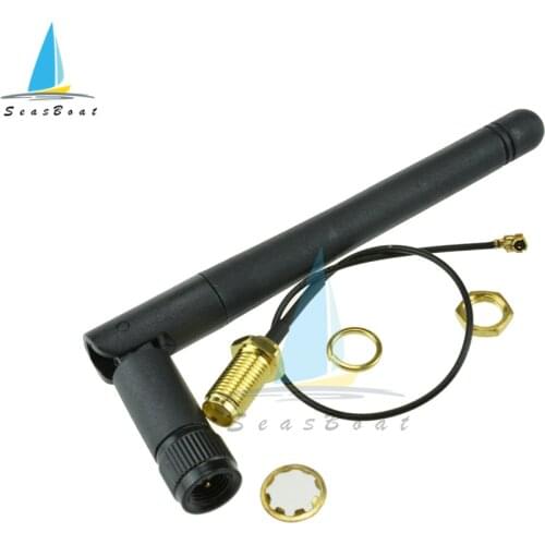 2.4GHz 2.4g 3dBi WiFi Wireless Antenna Aerial RP-SMA Male Wireless Router+ 20cm PCI U.FL IPX to RP SMA Male Pigtail Cable