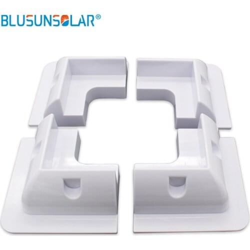 2 Set/ Lot White ABS Solar Panel Mounting Bracket System For Caravan Motorhome R V (4 PCS )