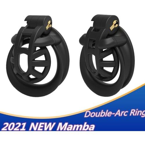 2021 3D Printed Small Cage Male Chastity Device Double-Arc Cuff Penis Ring Cock Belt Lock Adult Sex Toys For Men Gay 18+ Shop