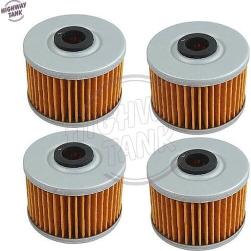 4 Pcs Motorcycle Engine Oil Filters Case for Kawasaki KLX140 KLX140L KLX250S KX450F KL250 Honda XR650 R L GB500 Suzuki DR-Z110