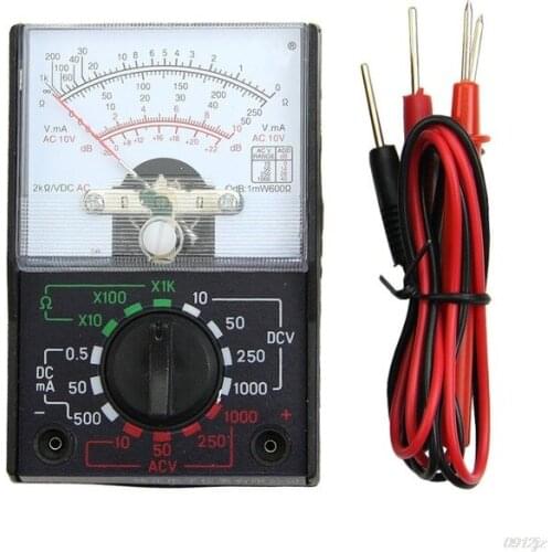 50pcs MF-110A MINI Electric AC/DC OHM Voltmeter Ammeter Multimeters 1K Resistance Analog kitchen Tool