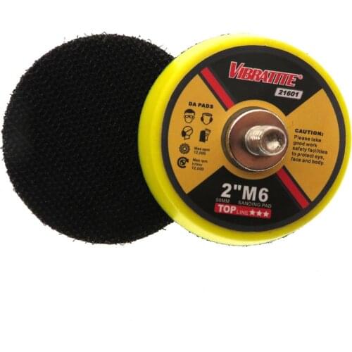 2 Inch 50mm Hook and Loop Backup Sanding Pad M6 Thread for Polishing Grinding Power Tools Accessories