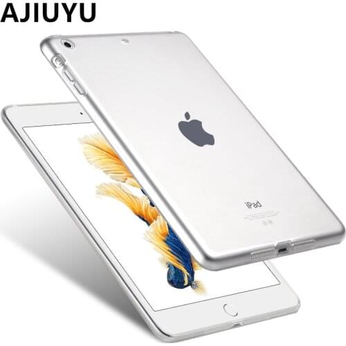 AJIUYU Case For iPad Air TPU 1 Case Smart Cover Protective Protector Leather Tablet For Apple iPad Air1 5 Soft Silicon Case 9.7"