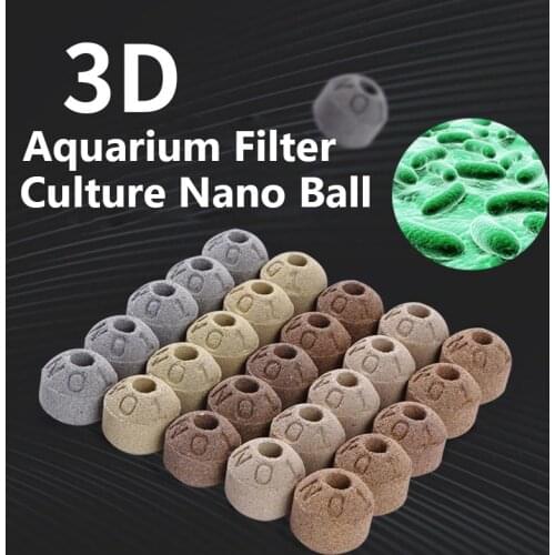 500g Aquarium Filter Culture Nano Ball Ceramic Particles Stone Fish Tank Water Plant Bacteria Ring Filter Filtration Supplies