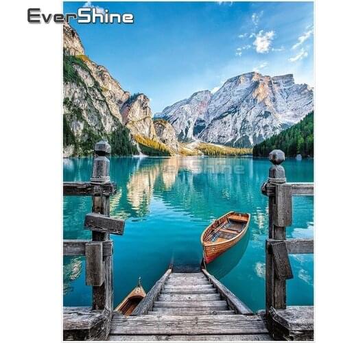 Evershine Diamond Embroidery Patterns Handmade Pictures Rhinestones Diamond Painting Cross Stitch Decoration Mosaic Sale Ship