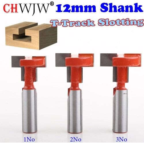 1pcs 12mm Shank Top Quality T-Slot & T-Track Slotting Router Bit For Woodworking Chisel Cutter Wholesale Price Wood Cutting Tool