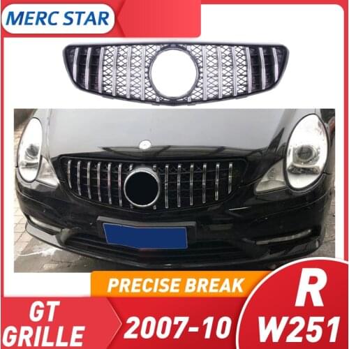 GT rejilla adecuado para Clase R W251 GT R rejilla 2007-10 R300L R320 R350 R400 R500L W251 rejilla sin emblema