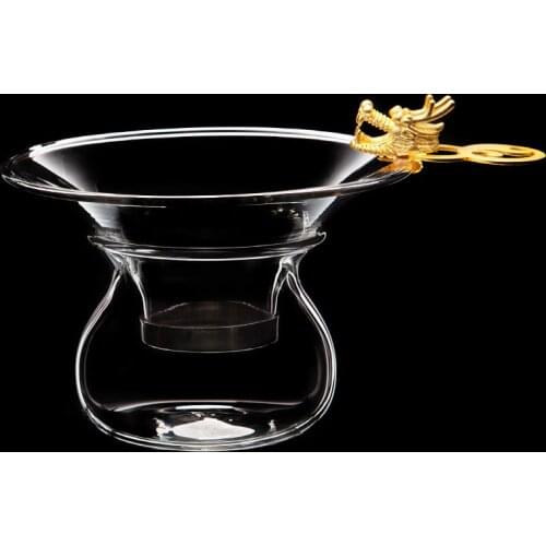 High Borosilicate Glass Tea Strainer Coffee Filter Chinese Kung Fu Teaware Accessories Gold Siver Tea Infuser Beauty Strainer