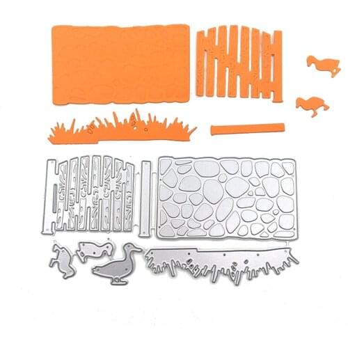 Julyarts Fence Duck Cut Die New 2020 Scrapbooking Decor Greeting Card Metal Cutting Dies Stencil DIY Scrapbook Paper Photo Album