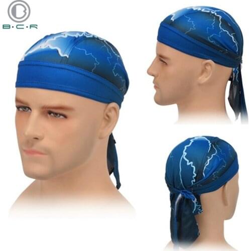 Colorful Men Women Quick Dry Viking Pirate Hat Cycling Cap Headband Bike Bicycle MTB Hats Sports Head Scarf Hood Running Bandana