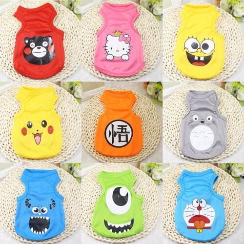 Summer Pet Dog Vest Clothes Mesh Puppy Cat Clothing for Small Dogs Chihuahua Yorkshire Shirts Cheap Dog Shirt Suit Pets Products