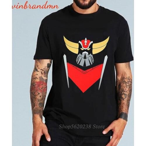 Hot-sale Japanese Anime Grendizer UFO Robot Male Tshirt Graphic Tops Fashion Streetwear O-neck T Shirts Cartoon Tee Shirts Homme