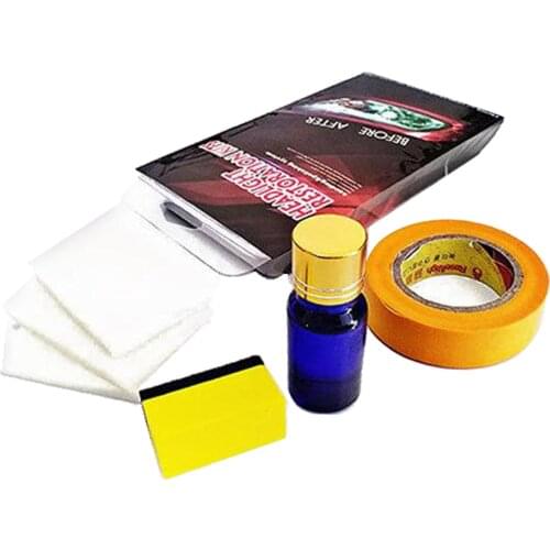 Car Headlight Restoration Kit Scratch Remover Set 3 Easy Steps Protect