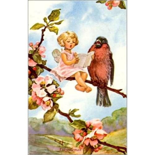 Embroidery Counted Cross Stitch Kits Needlework - Crafts 14 ct DMC Color DIY Arts Handmade Decor - Sing a Song