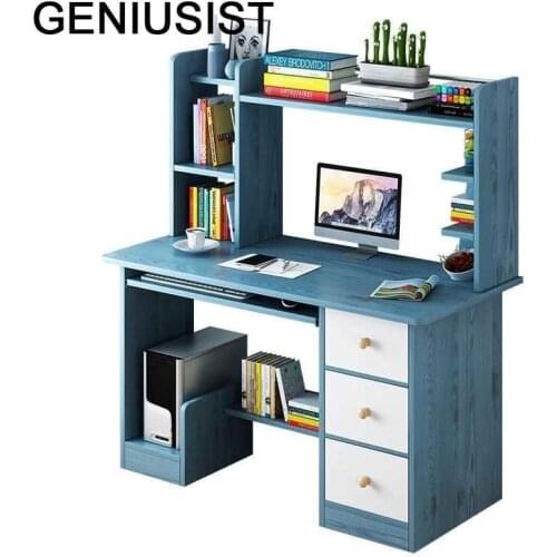 Infantil De Oficina Standing Bed Escritorio Dobravel Scrivania Ufficio Bedside Mesa Desk Laptop Stand Table With Bookcase