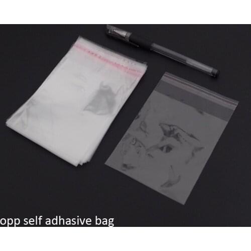 500pcs/lot Clear Resealable Bopp/pvc/ Cellophane Bags 10x15+3cm Transparent Opp Gift Plastic Packaging Self Adhesive Seal