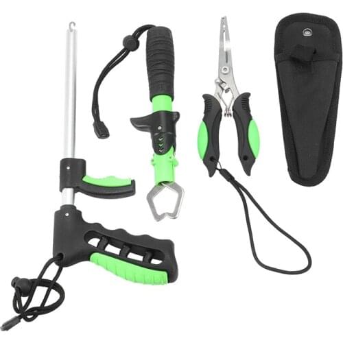 Fishing Plier, Fish Lip Gripper, Hook Remover Kit - Corrosion Resistant & EVA Handle, Premium Fishing Tool Set