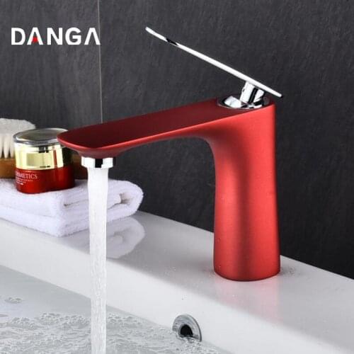 Bathroom Faucet Basin Sink Faucet Brass Vanity Hot and Cold Bath Mixer European Simple Color Plated Toilet Water Faucet