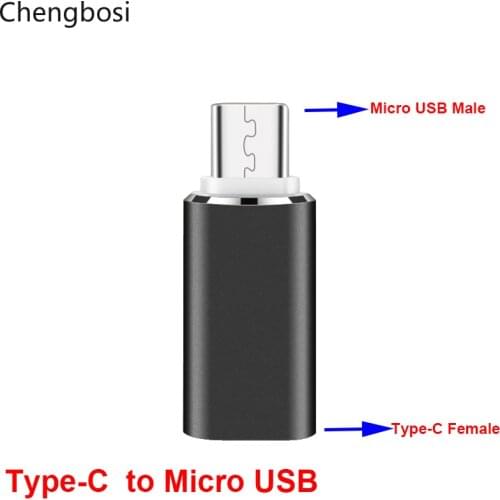 Type-C Female Connector to Micro USB 2.0 Male USB 3.1 Converter Data Adapter High Speed Android Certified Cell Phone Accessories