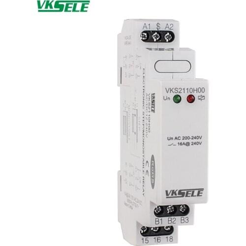 VKS2110 5A 16A SPDT AC12V AC24V AC110V AC220V DC24V VKS2 Series step monostable relay