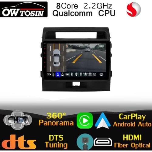 Qualcomm 8Core Android For Toyota Land Cruiser LC200 200 2007-2015 Car Multimedia Player Auto CarPlay HDMI DSP Stereo WiFi DTS
