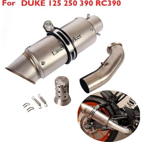 Motorcycle Exhaust Tip Muffler Escape System Middle Mid Link Tube Connection for KTM DUKE 390 RC390 125 250 2017 2018 2019 2020