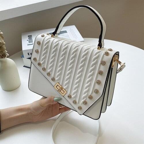 High Quality Women Small Pu Leather Handbags Ladies Shoulder Bag Designer Female Crossbody Bags for Women Rivet Messenger Bags