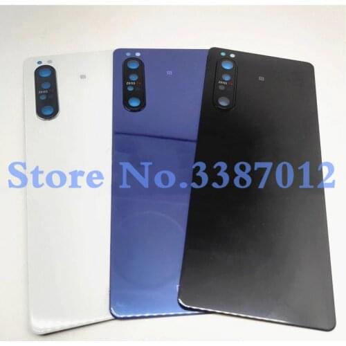 100% Original Glass For Sony Xperia 1 II XQ-AT51 AT52 X1II Back Battery Cover Rear Door Housing Case Repair Parts