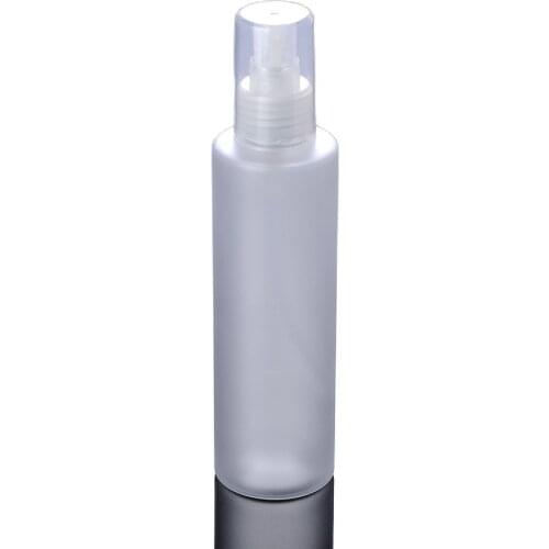 190ML frosted PET round shape transparent spray bottle or toilet water botter bottle