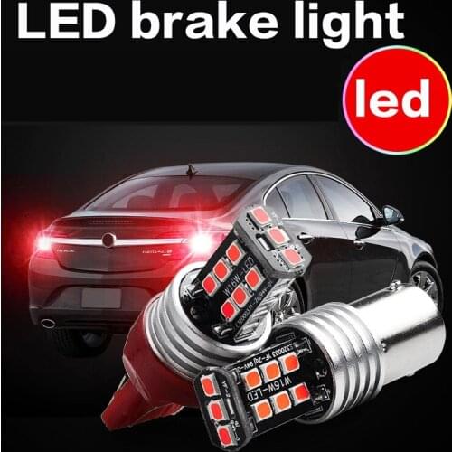 2PCS Car Motorcycle Light Bulb LED Reverse Light 1156 T15 T20 1157 W16W 7440 7443 PY21W P21W BA15S BAU15S LED Bulbs Brake Lamp