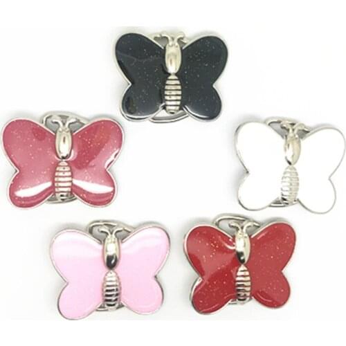Custom Factory 200 pcs wholesale colorful butterfly metal belt buckle for 3 cm womens belt