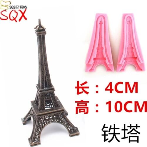 3D Eiffel Tower Paris silicone fondant mold for cake decoration/ gum paste chocolate mould cake decorating tools SQ1695