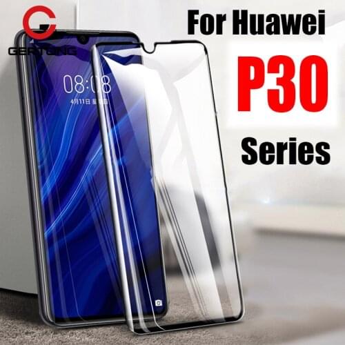 3D Full Curved Glue Glass For Huawei P30 Pro P 40 Cover Tempered Glass Screen Protector On For Huawei P40 Lite Protective Film