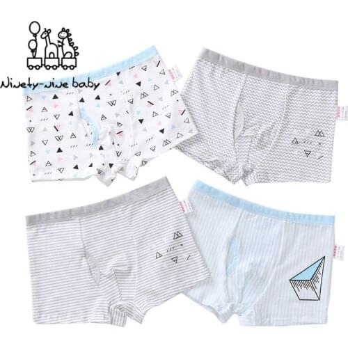 Baby 4 Pieces/lot Panties Children Underwear Boys Simple Style Cotton Boxer Briefs Hot Sale Underwear for Baby Boy Clothing