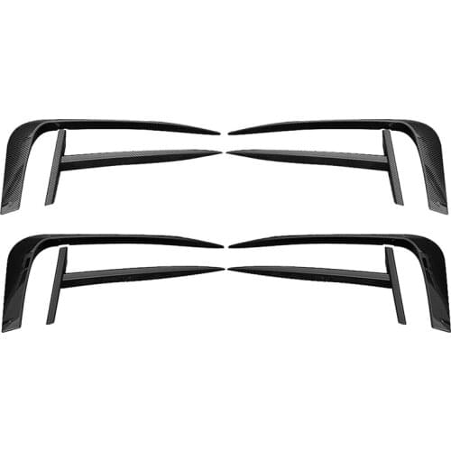 4Pcs Car Fog Light Eyebrow Eyelid Cover for Jetta MK7 2019-2021 Front Bumper Side Vent Spoiler Splitter