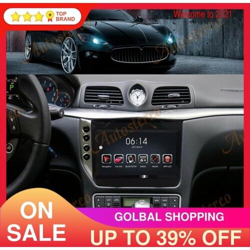 Android 9.0 4+64 1 DIN multimedia Car radio Stereo for Maserati GT/GC GranTurismo 2007 - 2017 GPS navigation auto radio headunit