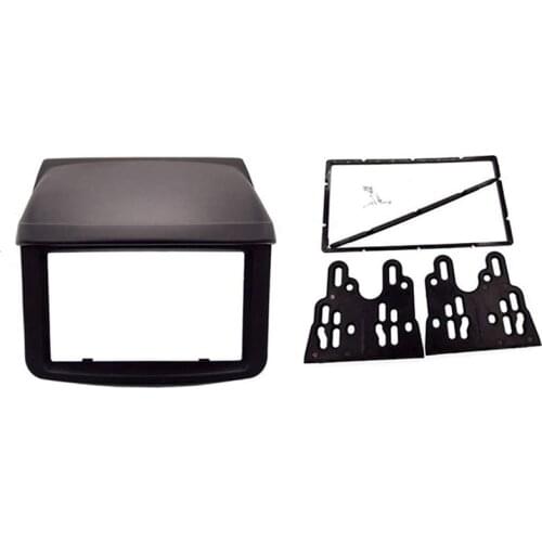 AU04 -Double Din Fascia for Mitsubishi Pajero Sport Triton L200 Radio DVD Stereo Panel Dash Mounting Installation Trim Kit