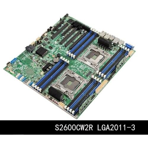 Used Applies to For Intel S2600CW2R Dual Server Board LGA2011 V3 C612 Chip DDR4