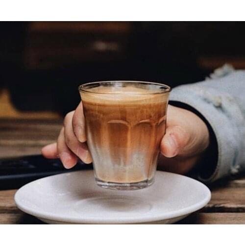 Korean Style Ins Coffee Cup Glass Cold Water Cup Milkshake Glass Ice American Latte Glass Soda Cup Drinking Shot Glass