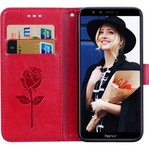 Hand Made For Huawei Honor 8X 9 10 Lite Leather Case PU Flip Cover Card Slot Magnetic Leather Luxury Wallet Cover