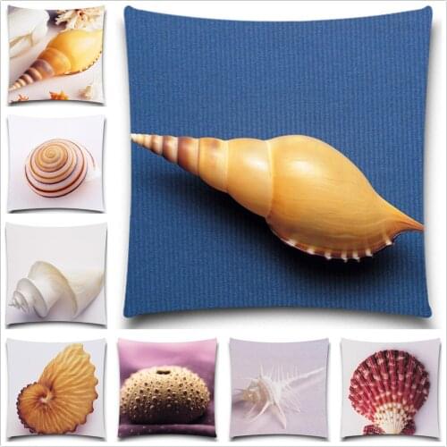 Shell square cushion cover for children Decorative for Sofa Throw Pillow case Car Chair Home Decor Pillow Cover 5 size