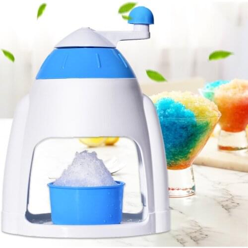 Ice Crusher Snow Cone Machine Manual Hand Cranked Ice Shaver to Prepare Slushies Ice Shaver