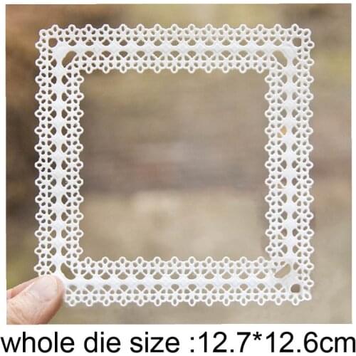 Metal Cutting Dies square frame background 2020 new craft die Stencil For DIY Scrapbooking Paper/photo Cards Embossing Dies