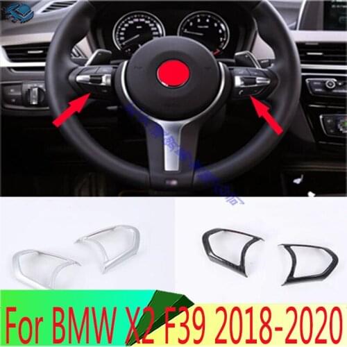 For BMW X2 F39 2018 2019 Steering Wheel Panel Cover Bezel Trim Insert Badge Molding Garnish