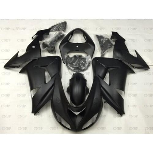 Ninja ZX 10r 2006 - 2007 Fairings ZX10r 2007 Plastic Fairings for Kawasaki ZX10r 07 Matter Black Abs Fairing