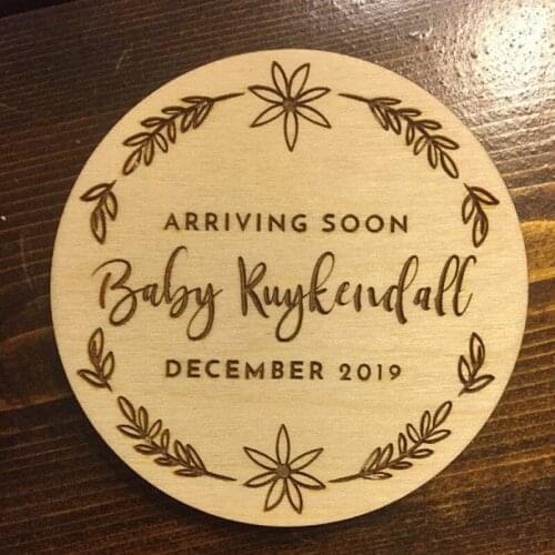 Hello world baby announcement,Wedding announcement , baby keepsake, newborn photography prop, baby milestone save the date