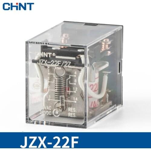 CHINT Small-sized Middle Relay 8 Foot Communication Electromagnetism Relay JZX-22F 5A 220Vac Hh52p