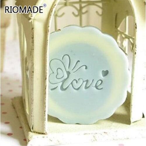 Diy Handmade Creative Butterfly Love Soap Stamp Transparent Natural Plexiglass Soap Seal With Handle Acrylic Chapter Custom